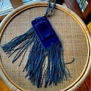 Hobo plume fringe wristlet wallet/ iPhone case. Excellent condition.